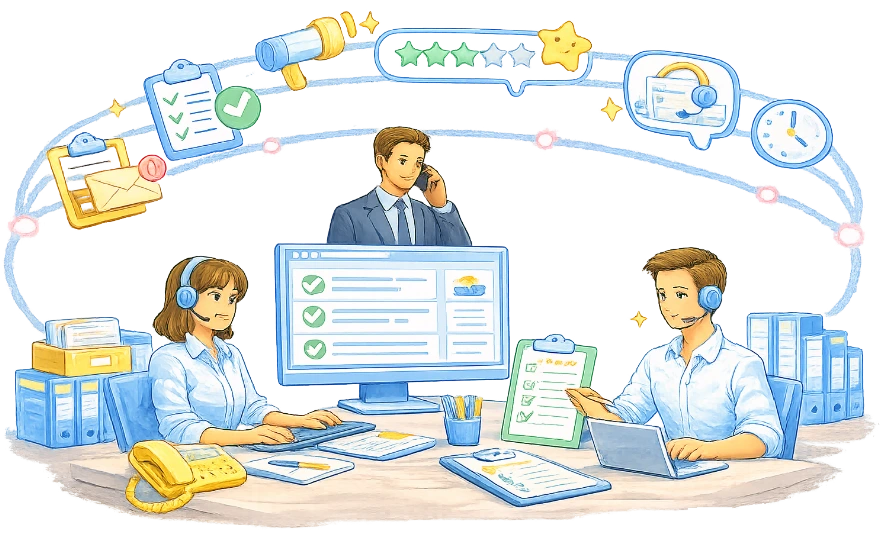 Assurez un accueil professionnel et structuré à chaque appel.