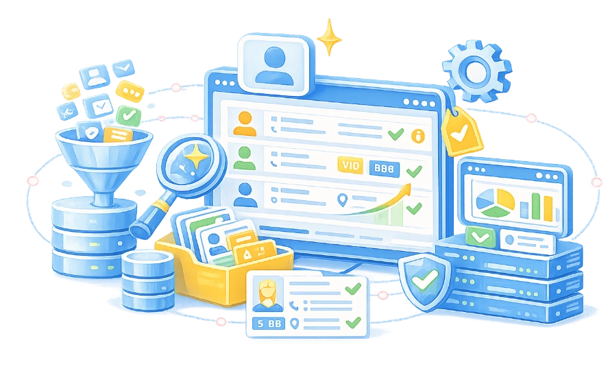 Qualification et enrichissement de fichiers clients et métiers